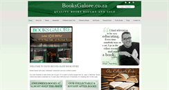 Desktop Screenshot of booksgalore.co.za