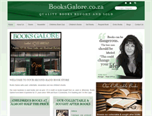 Tablet Screenshot of booksgalore.co.za